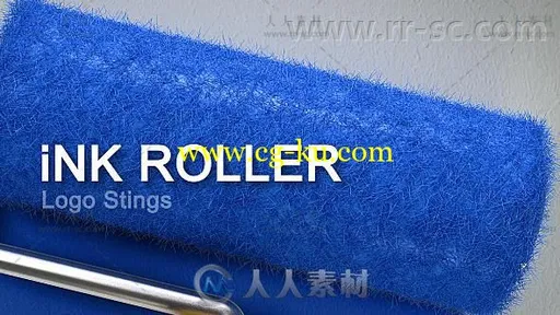 创意简单墨辊印刷展示幻灯片AE模板 Videohive Ink Roller 15464491的图片1