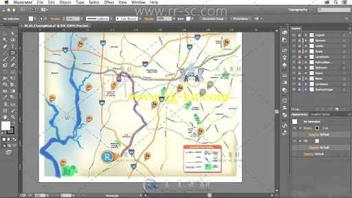 Illustrator创建地图视频教程的图片1