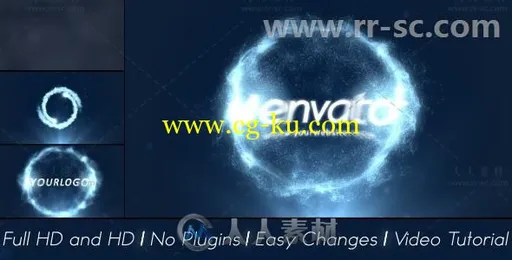 粒子环绕爆炸标志显示Logo演绎AE模板Videohive Particles Explosion Logo Reveal的图片1