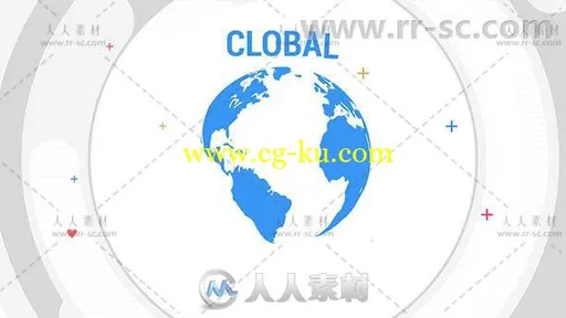 网络购物视频解说宣传介绍MG动画产品营销AE模板Videohive Global Market Promo 13的图片1