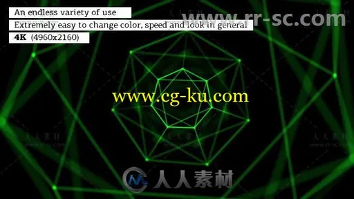 4K分辨率炫酷科幻点线网格背景视频展示AE模板Videohive 4k Plexus Backgrounds Pr的图片1