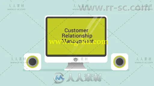 卡通角色解说企业营销场景动画AE模板Videohive CRM Company Marketing Presentati的图片1