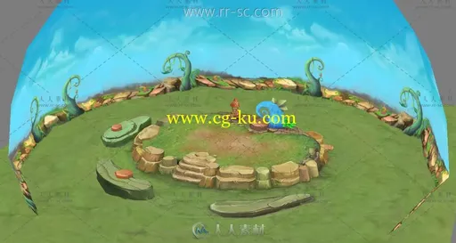 Q版免费游戏小场景3D模型的图片1