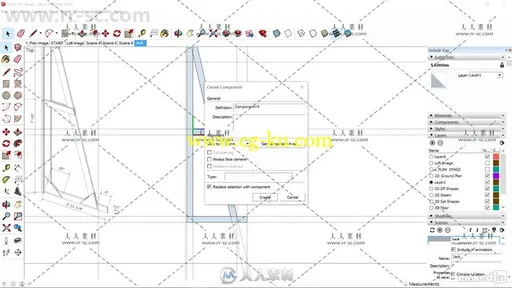 SketchUp阁楼室内设计训练视频教程 SketchUp for Set Design的图片2