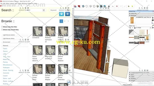 SketchUp阁楼室内设计训练视频教程 SketchUp for Set Design的图片3