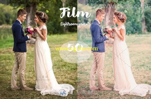 50款细腻亮丽色彩婚纱照Lightroom预设的图片1