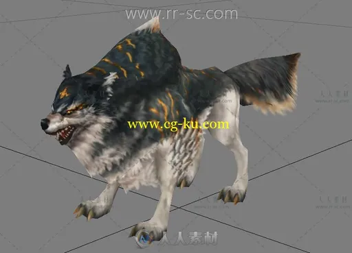 凶恶的狼游戏3D模型的图片1