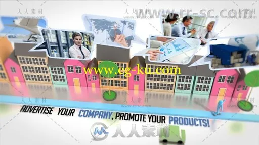 创意三维卡通角色解说公司业务拓展企业宣传片AE模板Videohive Grow Your business的图片2