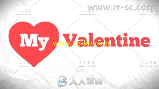 情人节创意简洁动感文字标题动画AE模板Videohive Kinetic Valentine 1.0 6782926的图片2