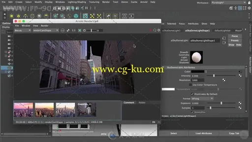 Maya与Arnold渲染策略工作流程视频教程 PLURALSIGHT EXTERIOR RENDERING STRATEGIE的图片3