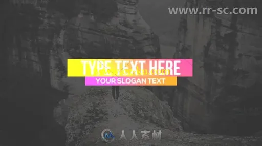 美丽炫彩毛刺标题排版动画展示AE模板 Videohive Colourful Glitch Titles 2 19828的图片3