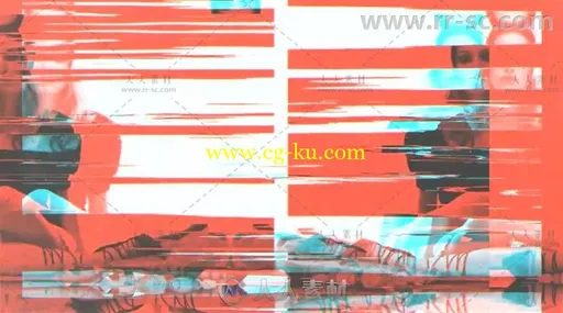 时尚数字信号损坏RGB色彩分离效果图文展示视频包装AE模板 Videohive Glitched Out的图片3