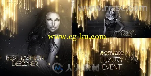 金色奢华粒子尊贵豪华活动宣传片视频包装AE模板 Videohive Luxury Event 20288234的图片1