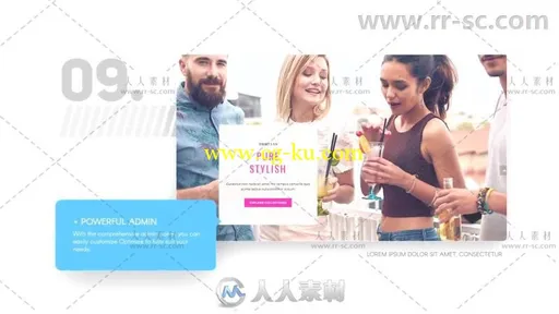 干净简洁的网站图文切换演示文稿展示AE模板 Videohive WebSlides 17240696的图片3