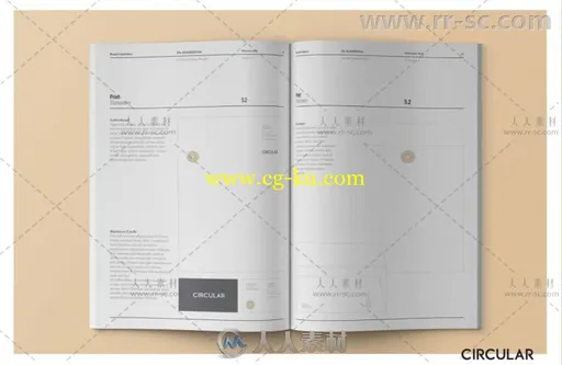 干净简约的品牌风格指南手册indesign排版模板的图片3