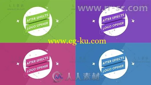 时尚优雅扁平化标志展示Logo演绎AE模板 Videohive Elegant Logo Reveal V2 16658531的图片1