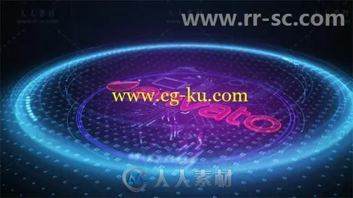 超酷高科技感冲击波标志展示Logo演绎AE模板 Videohive Technology Logo 20466822的图片1