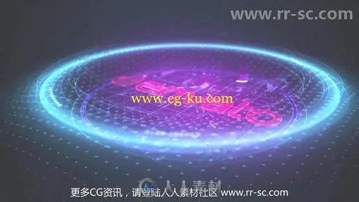 超酷高科技感冲击波标志展示Logo演绎AE模板 Videohive Technology Logo 20466822的图片2