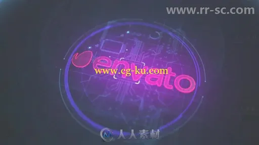 超酷高科技感冲击波标志展示Logo演绎AE模板 Videohive Technology Logo 20466822的图片3