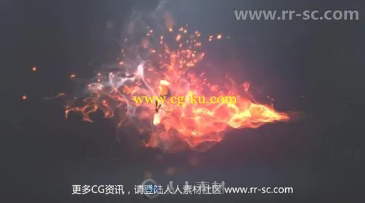 卡通火焰燃烧标志文字展示Logo演绎AE模板 Videohive Fire Logo Intro 20215162的图片3