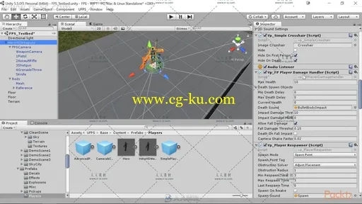 Unity与UFPS框架射击游戏制作视频教程 PACKT PUBLISHING BUILDING AN FPS GAME WIT的图片3