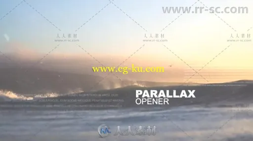 创意科技数字视差幻灯片相册动画AE模板 Videohive Parallax Opener 16701534的图片4