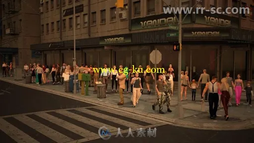 广告牌和人们日常生活环境3D模型合辑的图片1