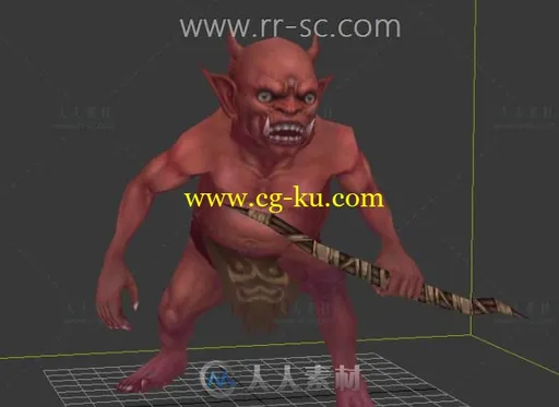 魔幻弓箭手小鬼3D模型的图片1