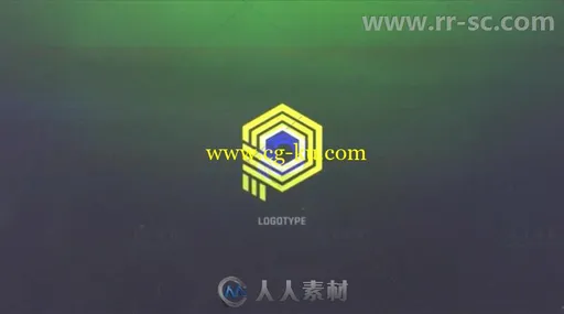 数字失真信号故障效果标志展示Logo演绎AE模板Videohive Glitch Logo Intro 19384167的图片3