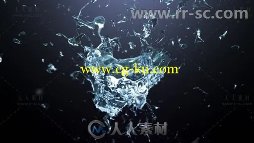 水花飞溅炸开标志展示Logo演绎AE模板 Videohive Splash Logo Reveal 20153846的图片1