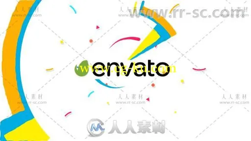 清爽夏日多彩动感形状标志展示Logo演绎AE模板 Videohive Logo Summer 20266413的图片1