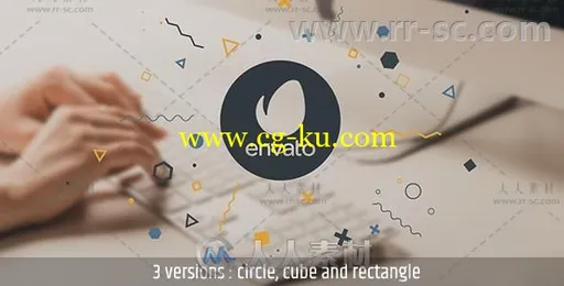 动感几何粒子形状显示标志Logo演绎AE模板Videohive Logo Reveal with Geometric P的图片1