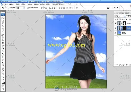 Photoshop钢笔和通道简单快速抠图免费视频教程的图片1