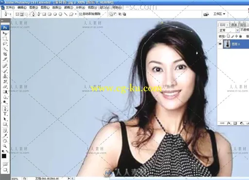 Photoshop钢笔和通道简单快速抠图免费视频教程的图片2