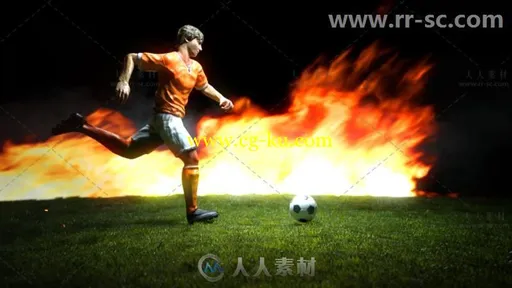 史诗超级足球开场片头视频包装电视广播AE模板 Videohive Super Soccer Intro 2045的图片2