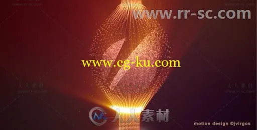 美丽优雅粒子光束展示标志Logo演绎AE模板 Videohive Shiny Logo With Elegant Fin的图片1