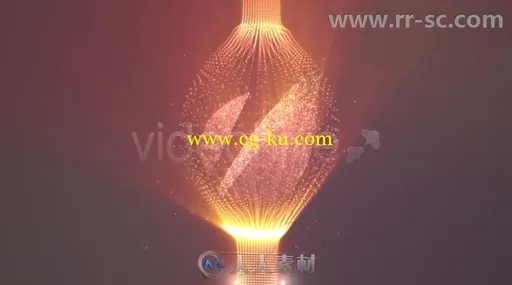 美丽优雅粒子光束展示标志Logo演绎AE模板 Videohive Shiny Logo With Elegant Fin的图片3