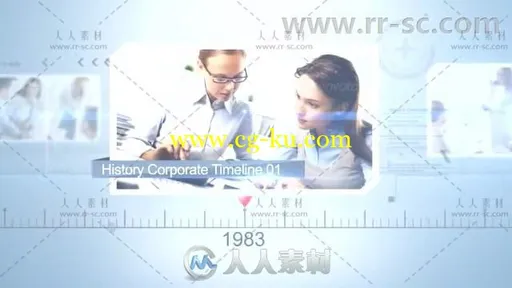 公司企业历史时间线展示照片事件幻灯片AE模板Videohive History Corporate Timeli的图片2