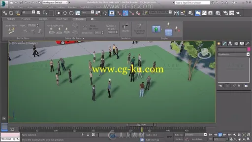 3ds Max 2014人群填充动画视频教程的图片4