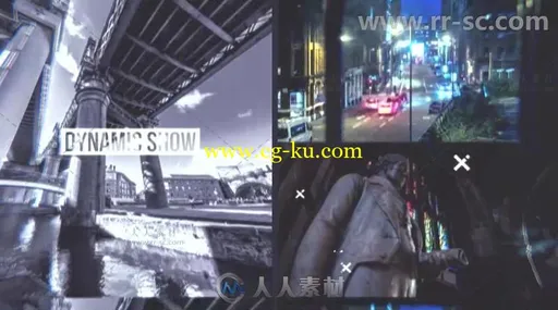 数字故障效果城市宣传片头分屏展示视频包装AE模板Videohive Urban Showreel 18090753的图片3