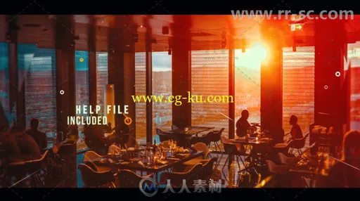 美丽优雅的光晕照片展示幻灯片相册动画AE模板 Videohive Futuristic Slideshow 19的图片1