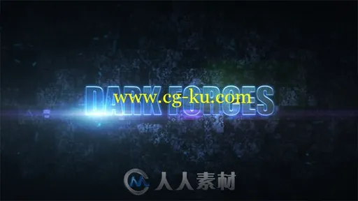 震撼史诗暗黑效果影视文字字幕标题动画展示AE模板 Videohive Dark Forces 3208246的图片1