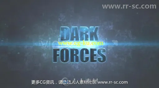 震撼史诗暗黑效果影视文字字幕标题动画展示AE模板 Videohive Dark Forces 3208246的图片2