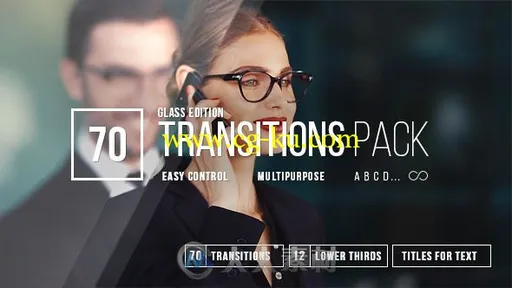 多用途镜面效果公司视频宣传片转场过渡动画AE模板 Videohive Transitions 20420492的图片1