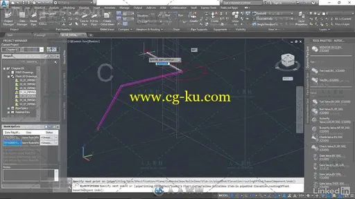 AutoCAD Plant 3D用户功能基础训练视频教程 AutoCAD Plant 3D Essential Training的图片3