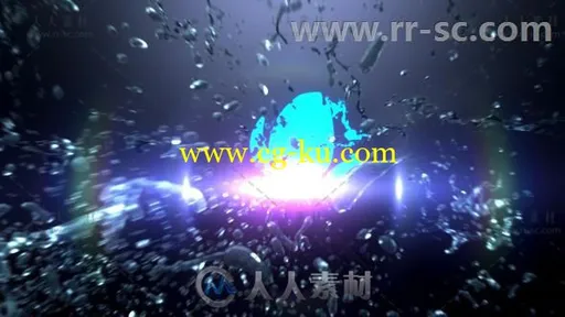 创意流体水花散开标志展示Logo演绎AE模板 Videohive Liquid Splash Logo Reveal I的图片1