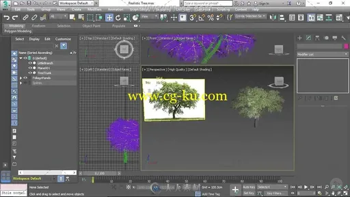 3ds Max中植物低面数建模视频教程的图片1