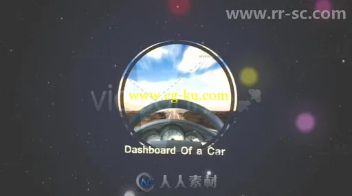 圆形图片展示现代酷炫跑车幻灯片相册动画AE模板Videohive Sport Car Slideshow 31的图片3