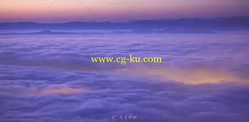 大屯山美丽的大自然风光山顶云海日出夜景实拍视频素材的图片3