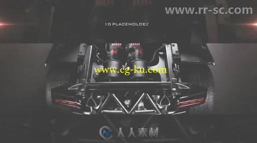 现代酷炫跑车照片展示幻灯片相册动画AE模板 Videohive Car Slideshow 9811496的图片3